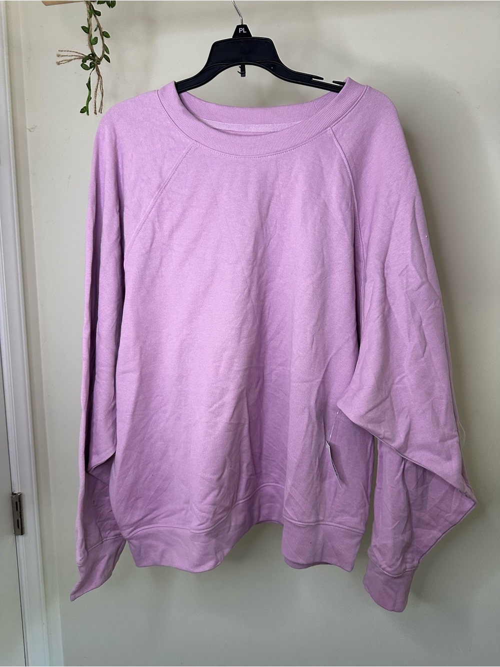 Old Navy SoComfy Lavender Lilac Oversized Fleece Crewneck Sweatshirt